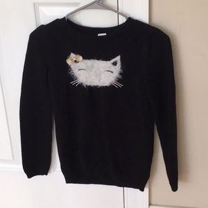 Black Cat Dress-Sweater